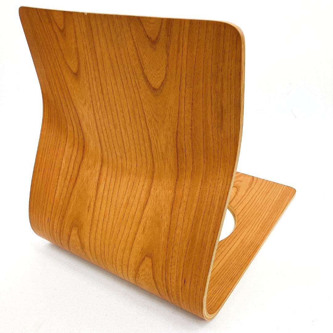 Tendo 天童木工 座椅子 2脚セット 藤森健次 曲げ木 ケヤキ板目 曲木③