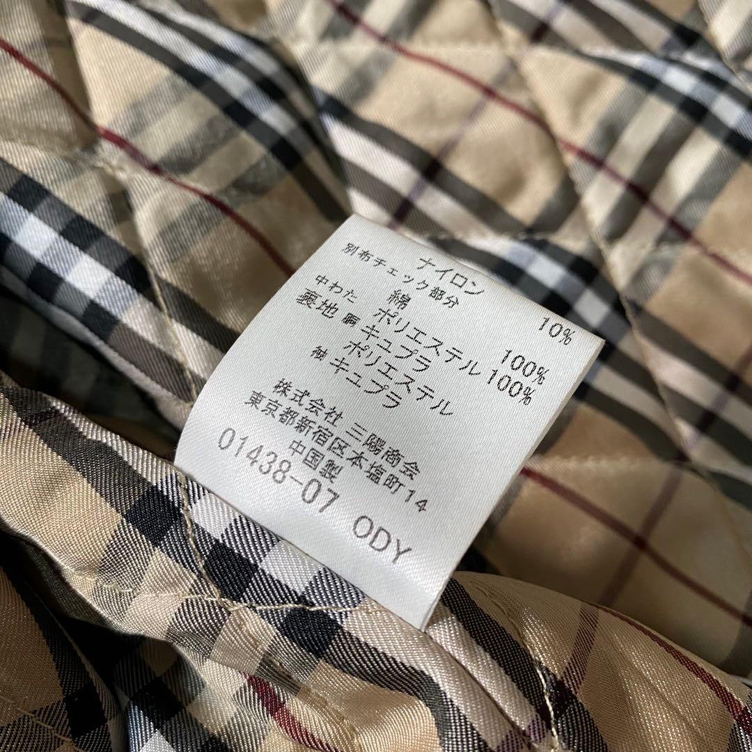 美品】バーバリーブラックレーベル　ダッフルコート　金具　ノバチェック　ナイトロゴ