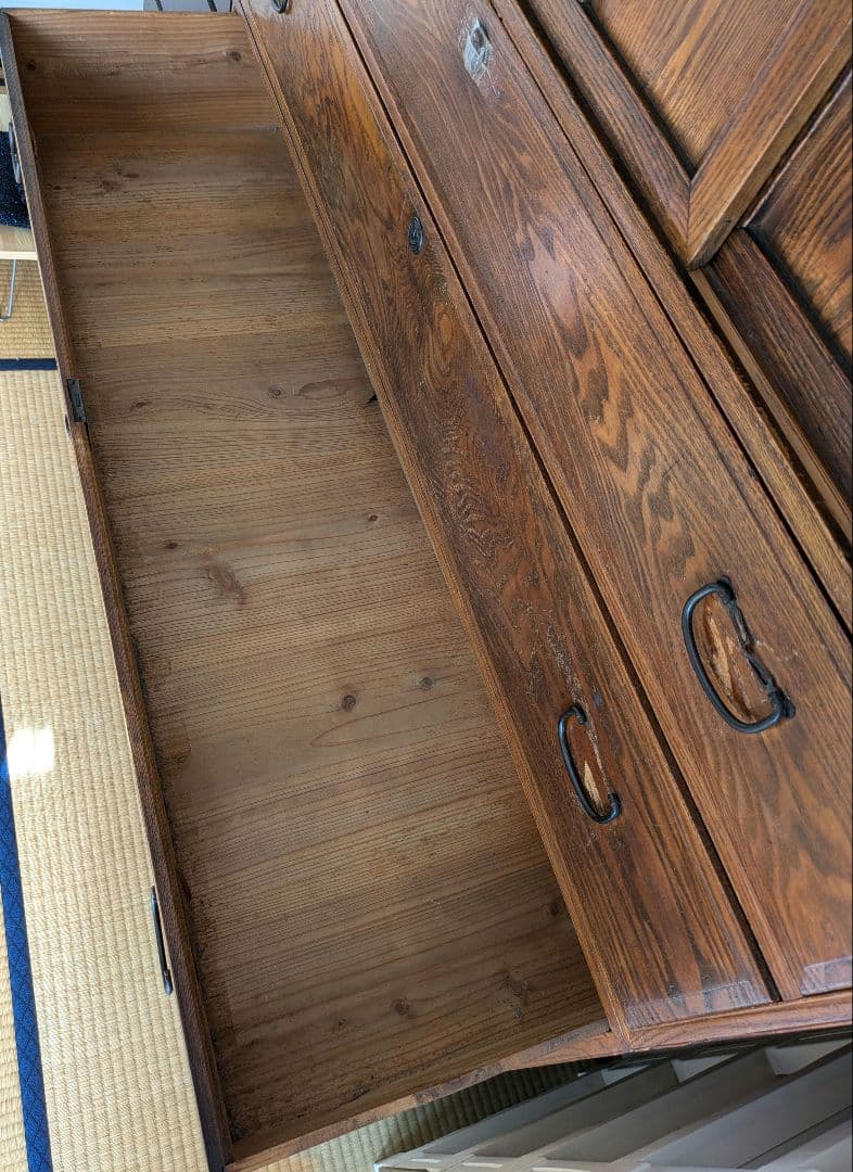 骨董品　木製和風箪笥　アンティーク　タンス