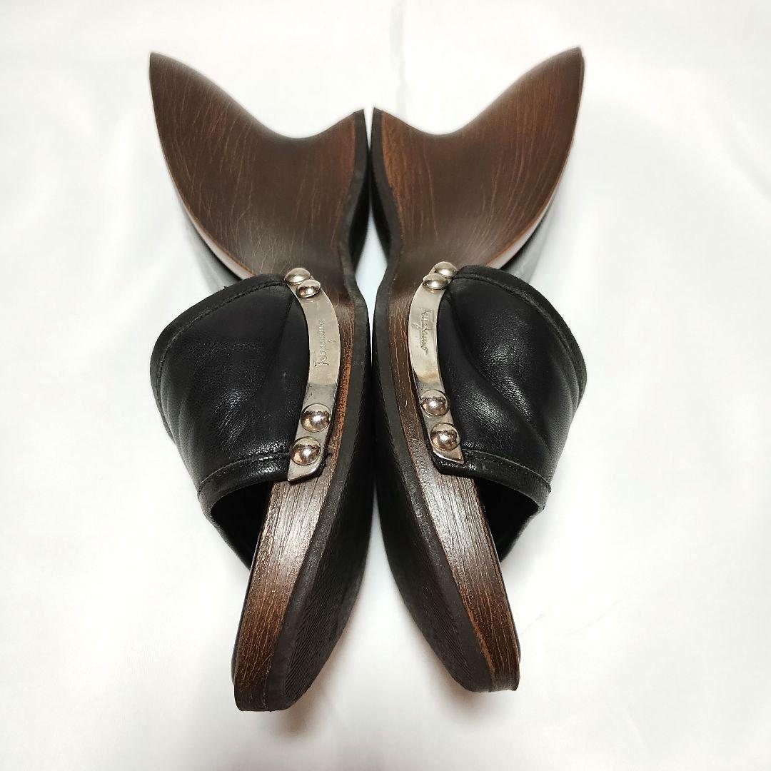 フェラガモ ミュール 本革製 レザー Salvatore Ferragamo