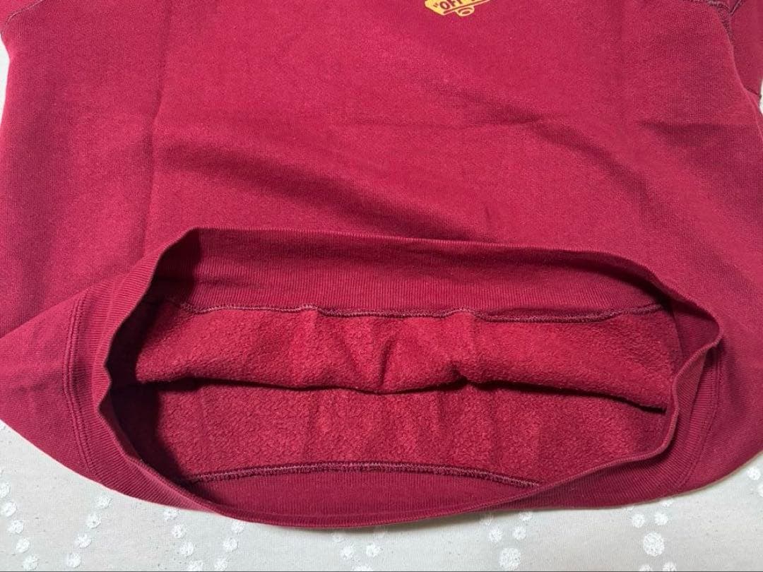 レア 80s VANS スウェット USA製 DISCUS バーガンディ L