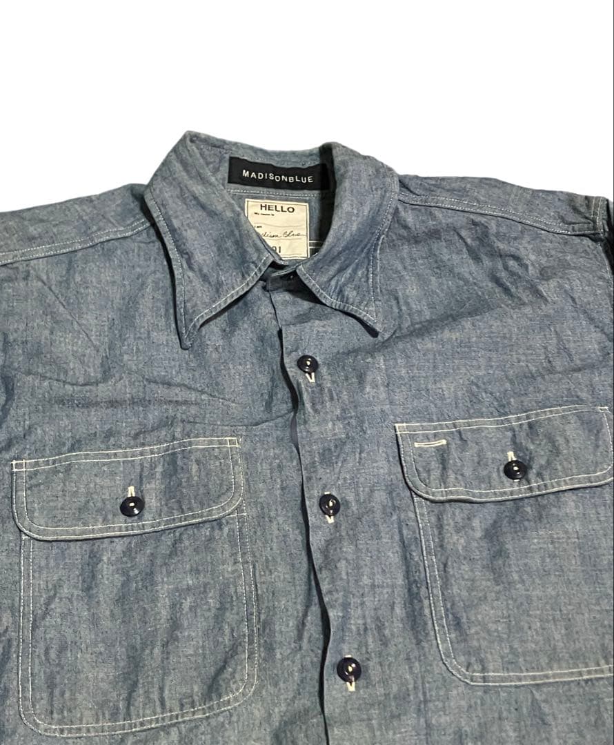 MADISONBLUE シャンブレーシャツ