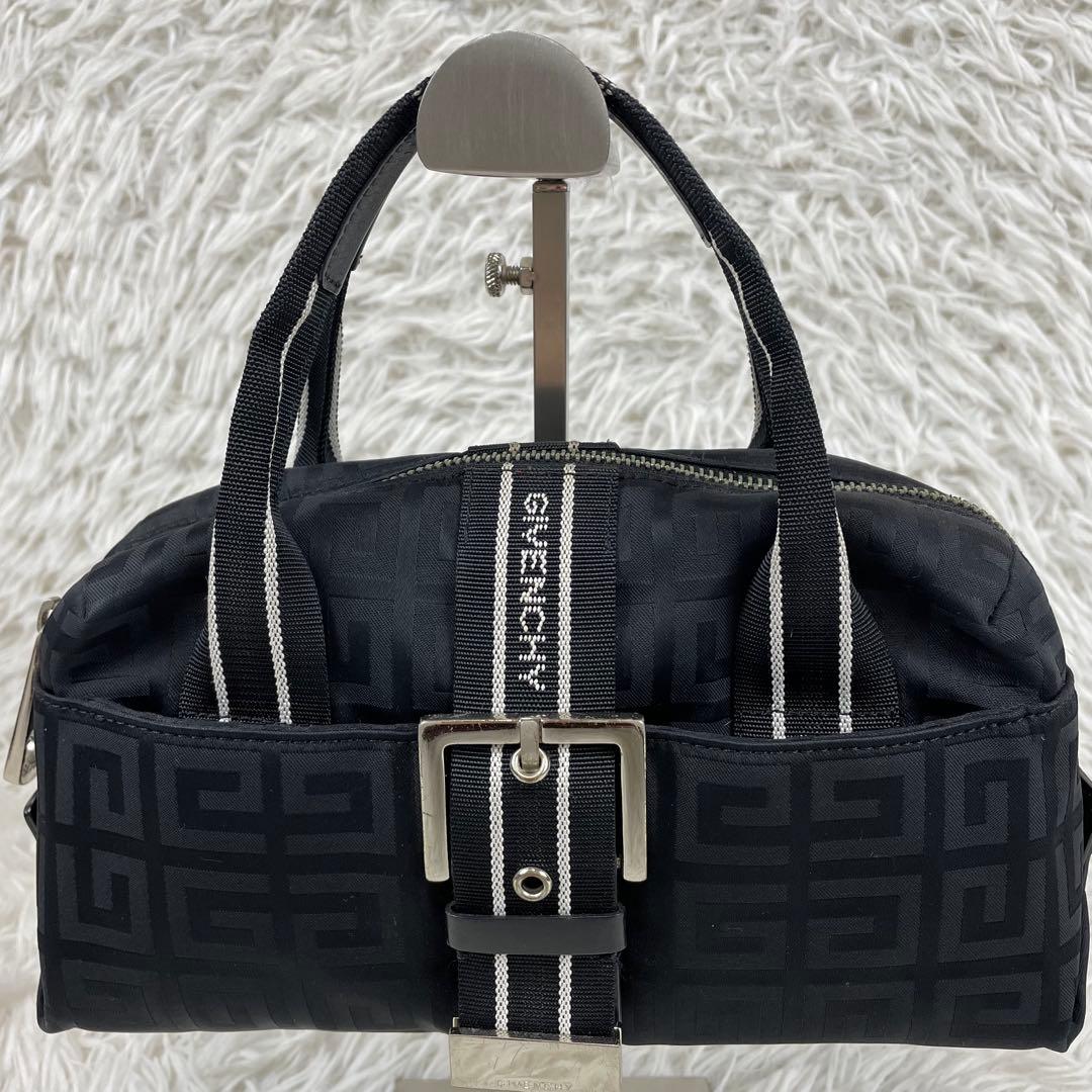 GIVENCHY 総柄4Gロゴ　ハンドバッグ　肩掛け　ベルトバックル