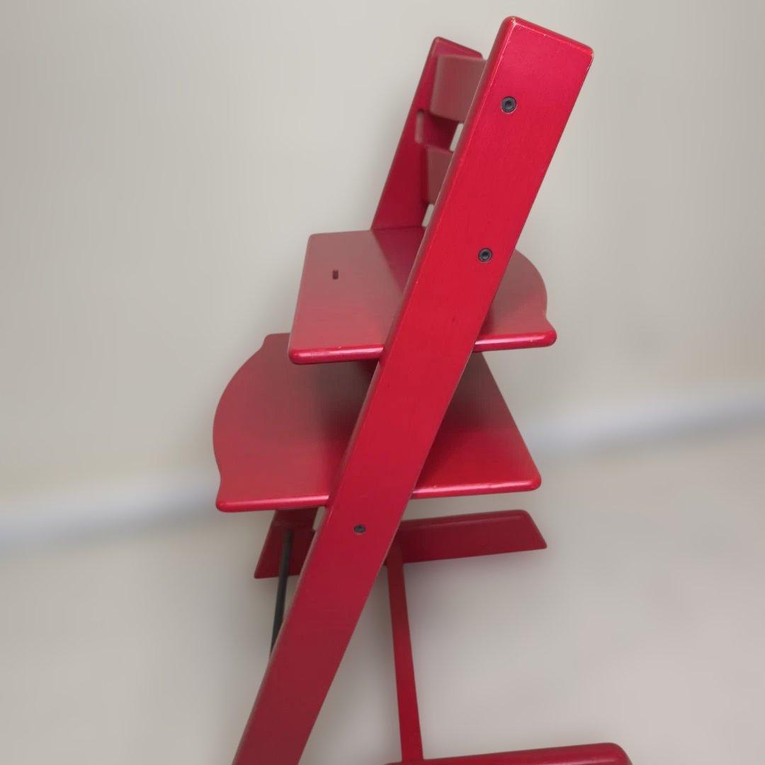 ストッケ　トリップトラップ　ベビーセット付　レッド　シリアルナンバー3