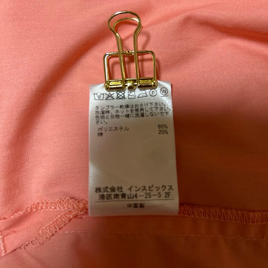 【新品未使用】トーマスマグパイ シャツ ブラウス 襟にロゴ ピンク ノンアイロン