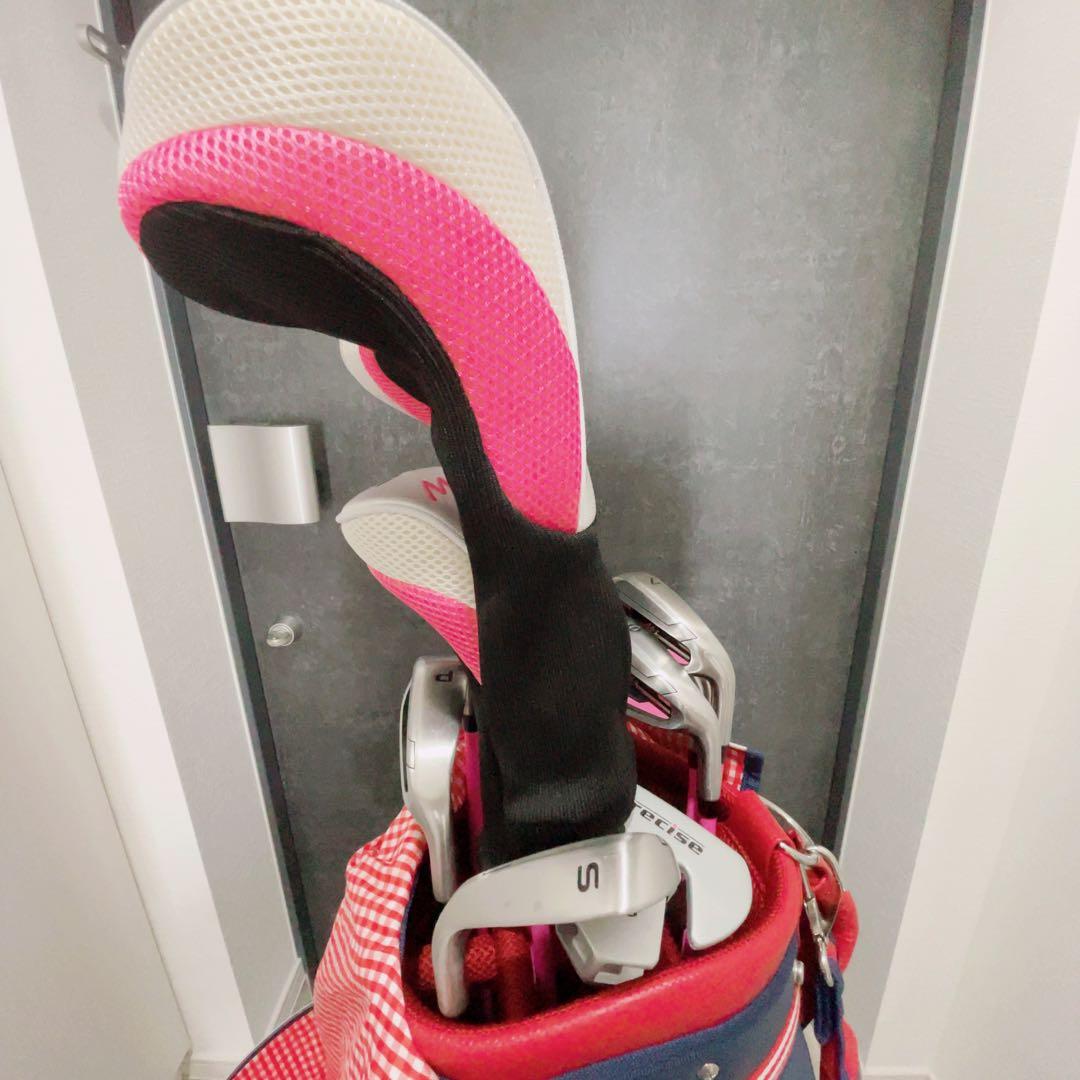 【美品】初心者 ゴルフクラブ・バッグ・ケースセット adidas
