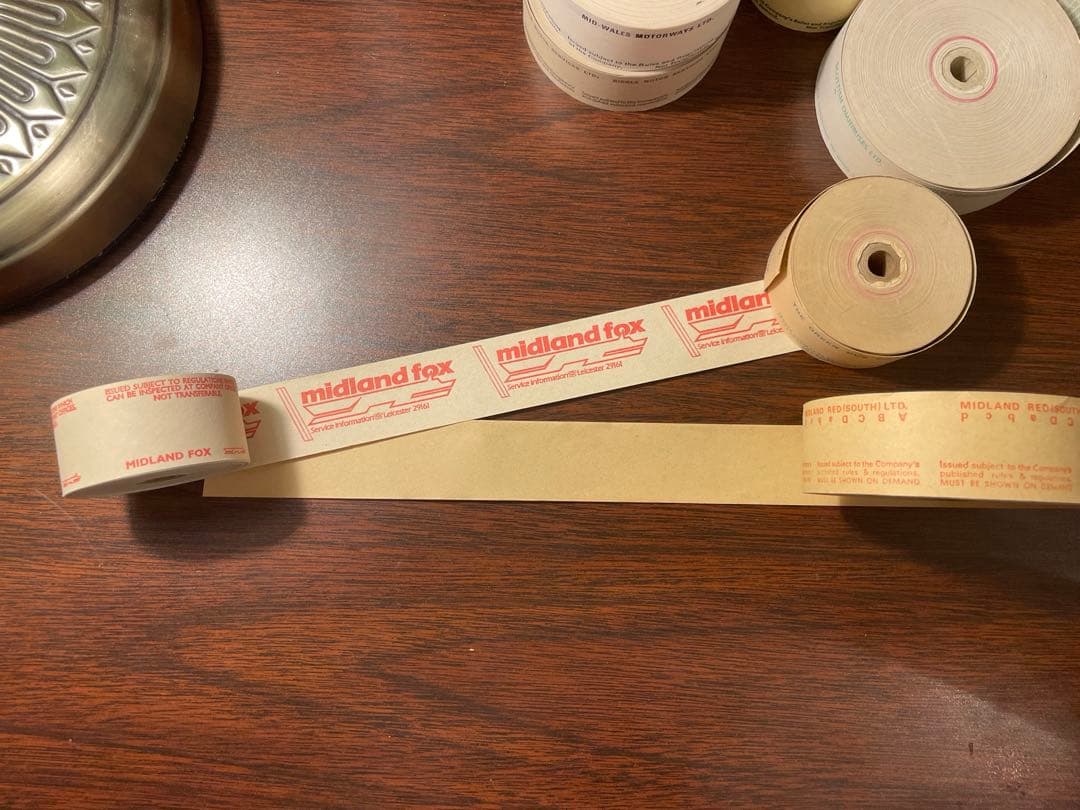 専用ページ　海外　レアロールチケットヴィンテージ　チケット