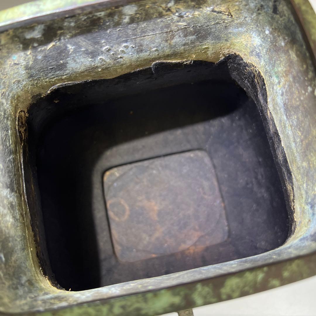 中国古玩　古銅大花瓶　6519g/高さ40㎝　東Y8-0128⑤トヒカ