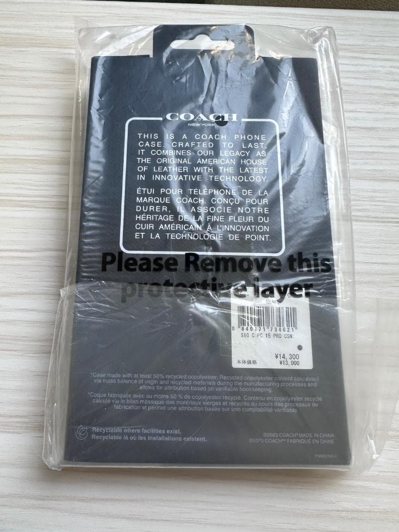 ◆新品◆ COACH IPHONE 15 PRO ケース CO-416