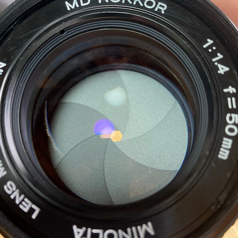 動作品・実写確認済 MINOLTA XD＋MD ROKKOR 50mm f1.4