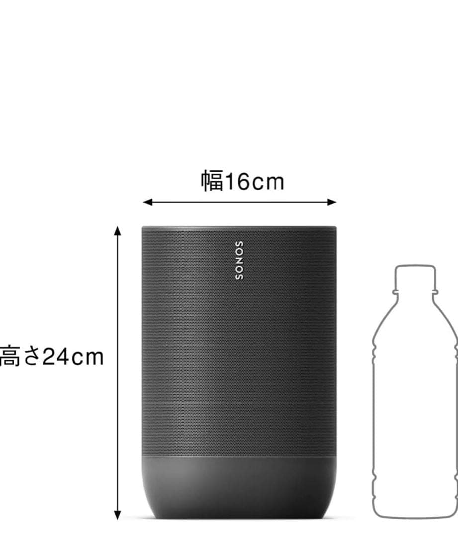 SONOS Move ワイヤレススピーカー　ブラック