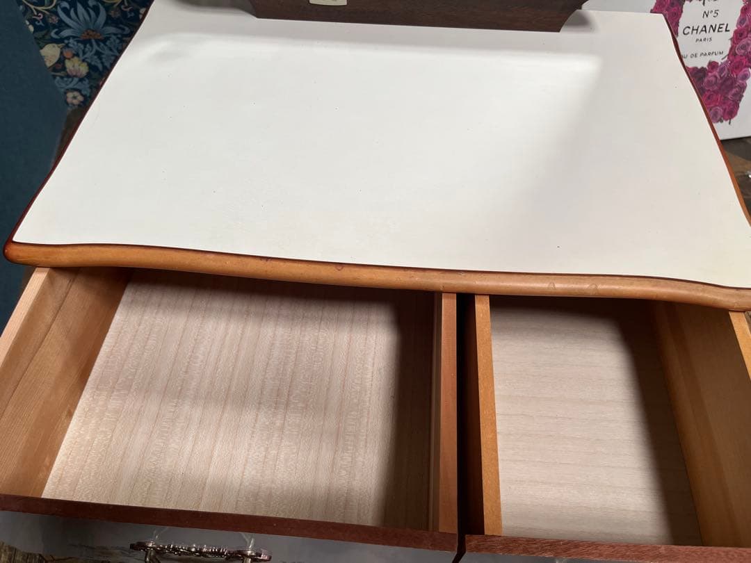 鏡台 ドレッサー 椅子 セット インテリア 昭和レトロ 当時物 花柄レトロポップ