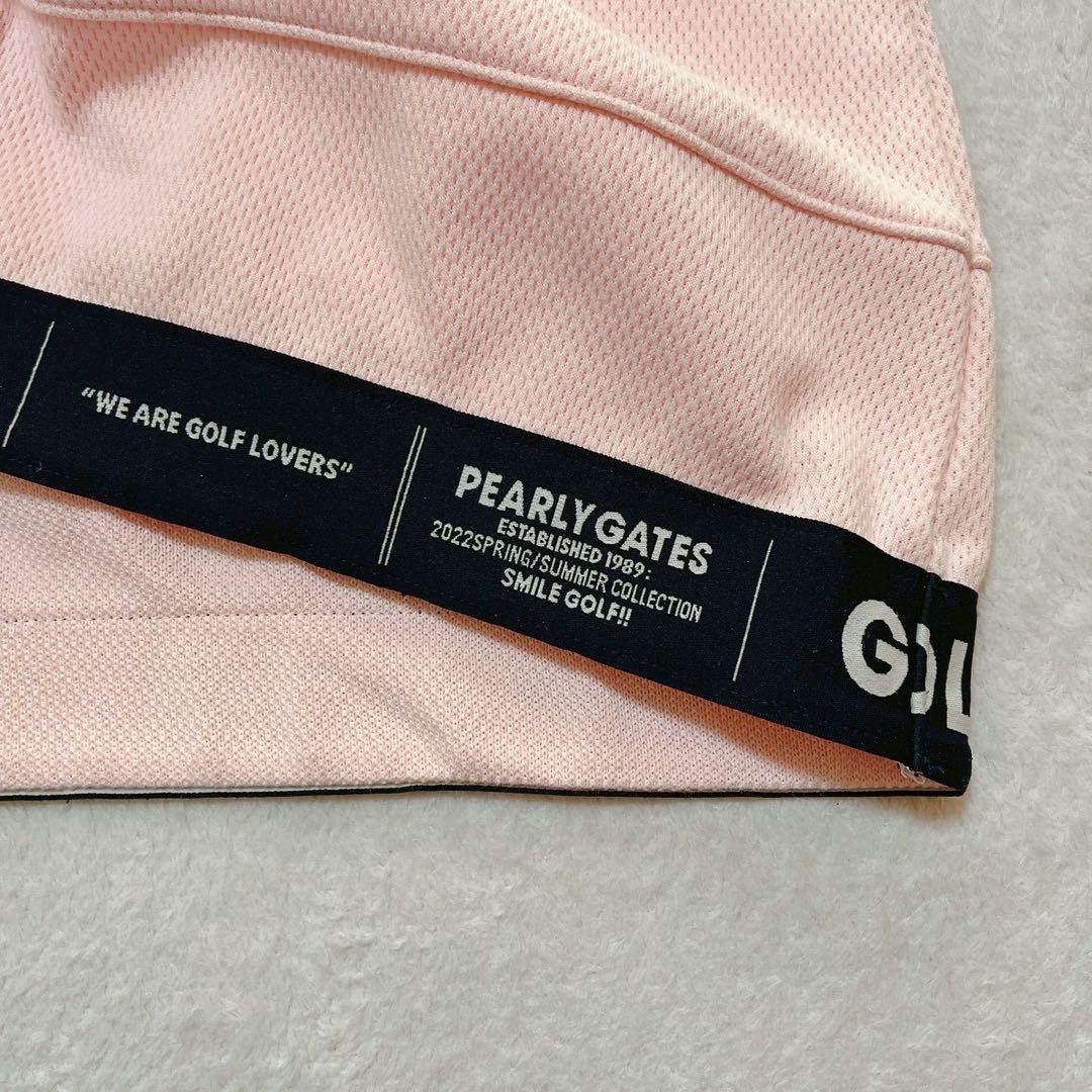 極美品　パーリーゲイツ　近年　2022　セットアップ　ハニカムWフェィス　ピンク