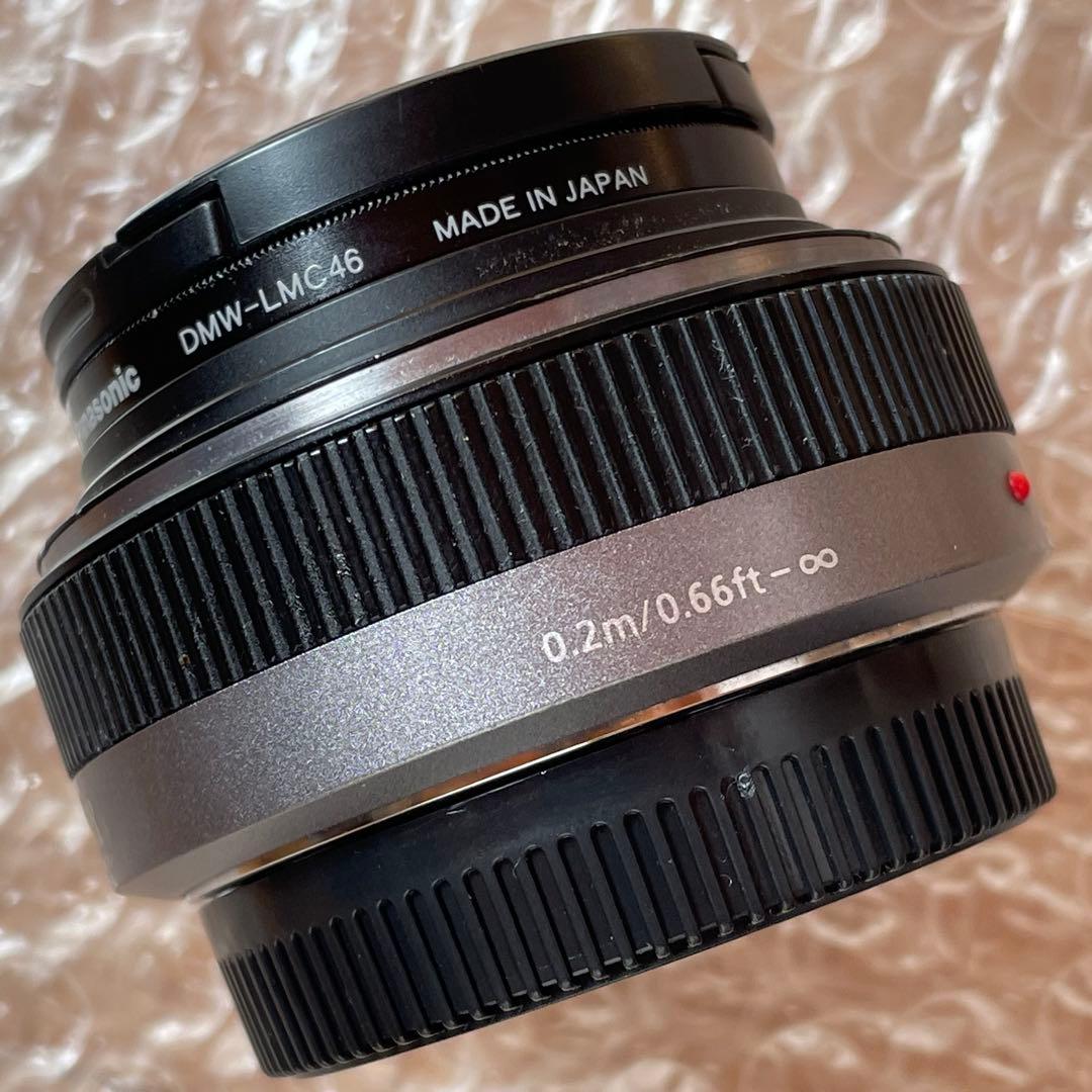 Panasonic LUMIX G 20mm F1.7 フィルター付き