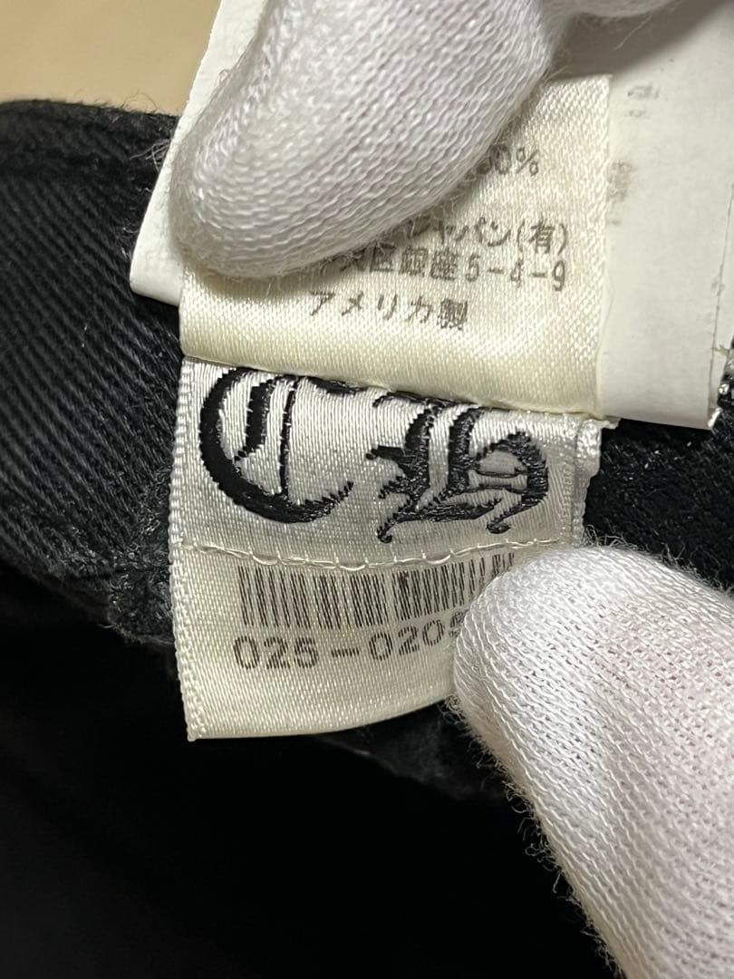 CHROME HEARTS 黒刺繍　 ホースシューステッチデニムキャップ付属なし