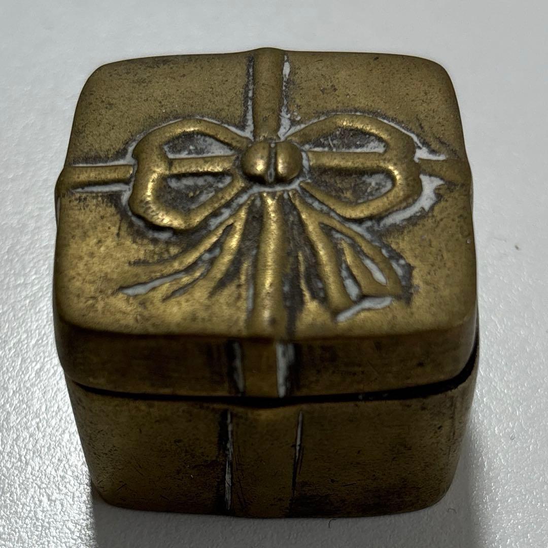 ヴィンテージ　アンティーク　フランス　ジュエリーボックス　ボックス　真鍮