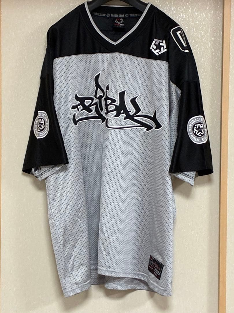 XXL！トライバルギアTRIBAL GEARアメフト メッシュシャツナンバリング