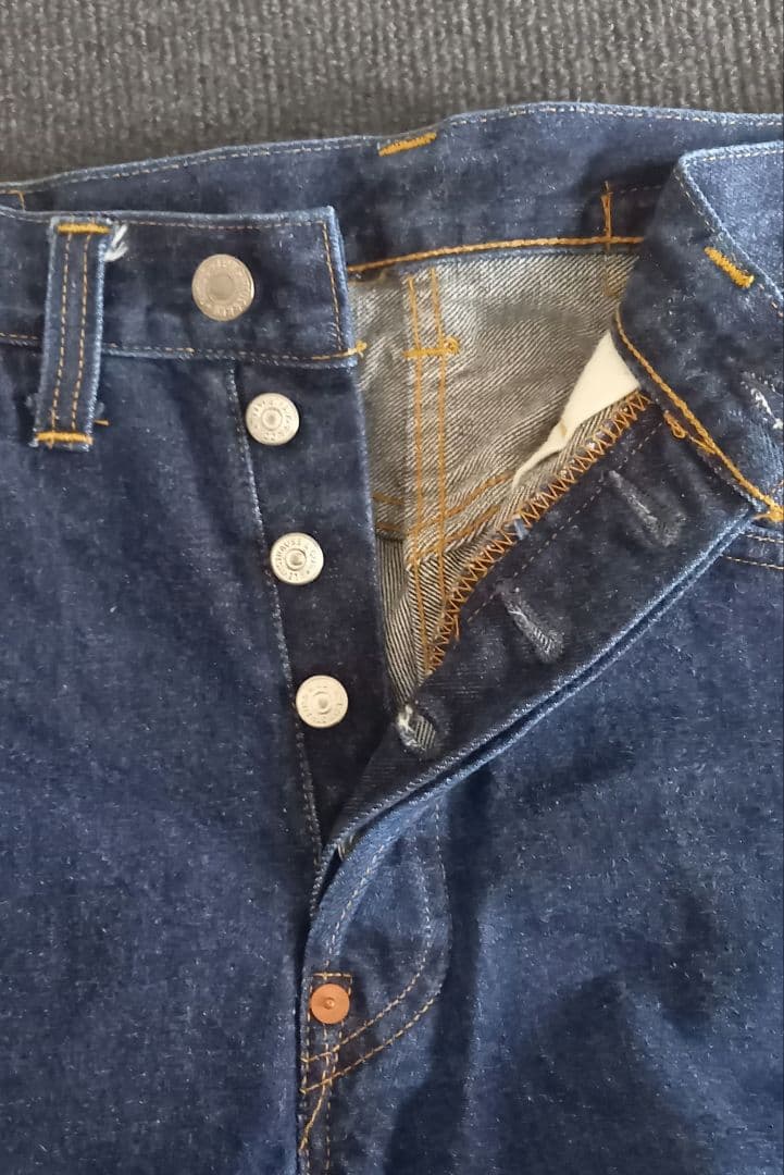 Levis 201XXバレンシア製　復刻ビックE 　濃紺美品 W33