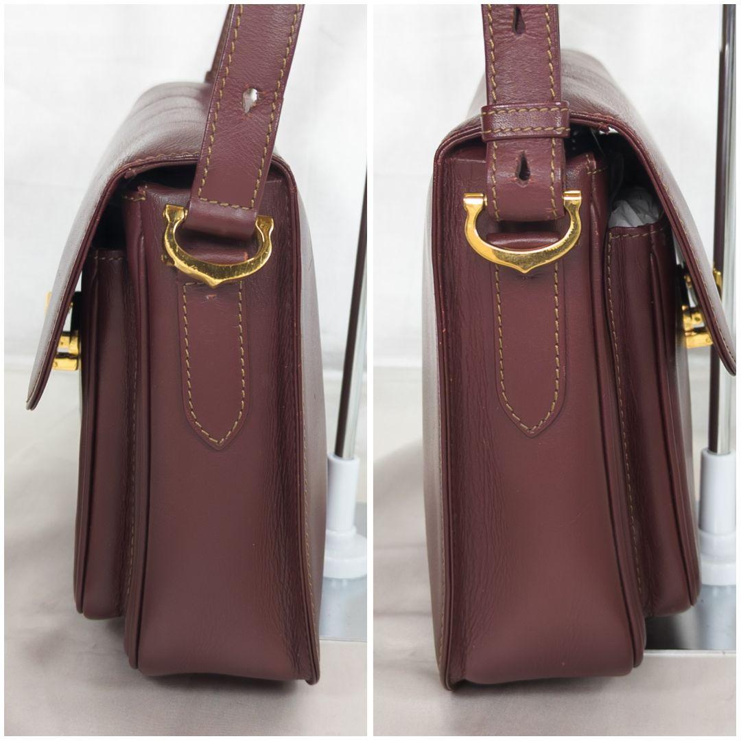 【美品】 カルティエ フラップ ショルダーバッグ Cホック 保存袋付