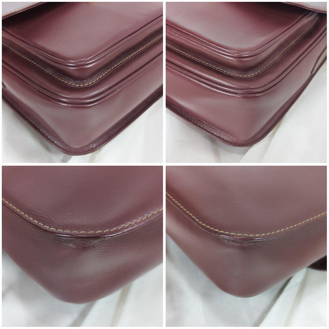 【美品】 カルティエ フラップ ショルダーバッグ Cホック 保存袋付