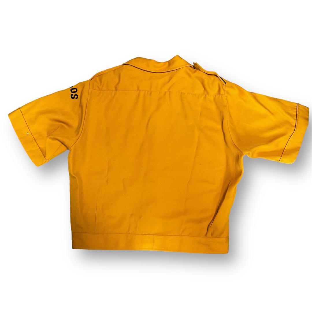 50s バトルユニフォーム シャツ 古着 ビンテージ usa製 短丈