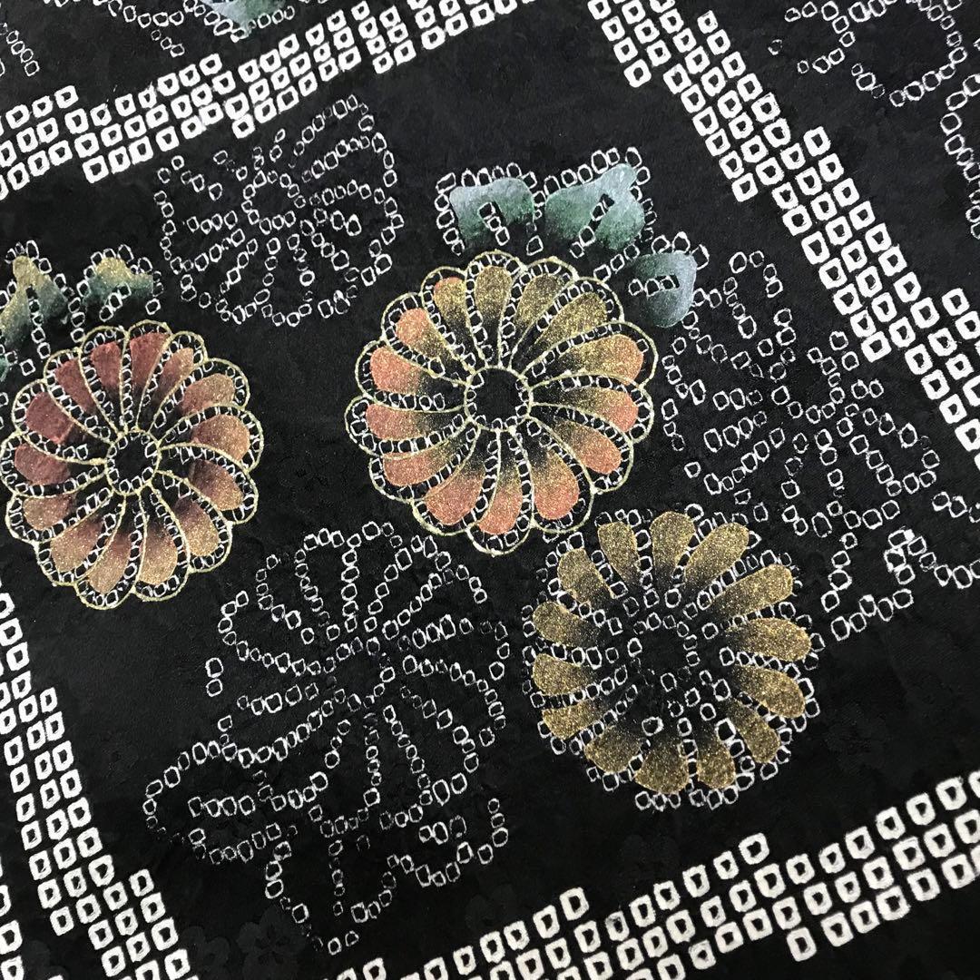 ZF-1082 訪問着 総絞り 金彩 金箔 逸品 高級 上質 正絹 袷 広衿