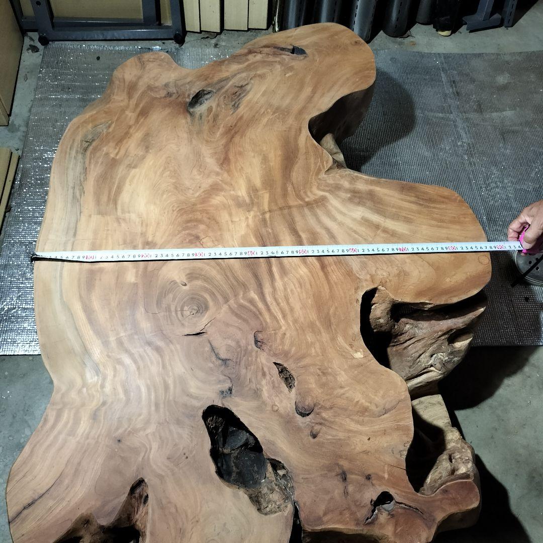 希少な一枚板★佐渡のけやき無垢材ローテーブル