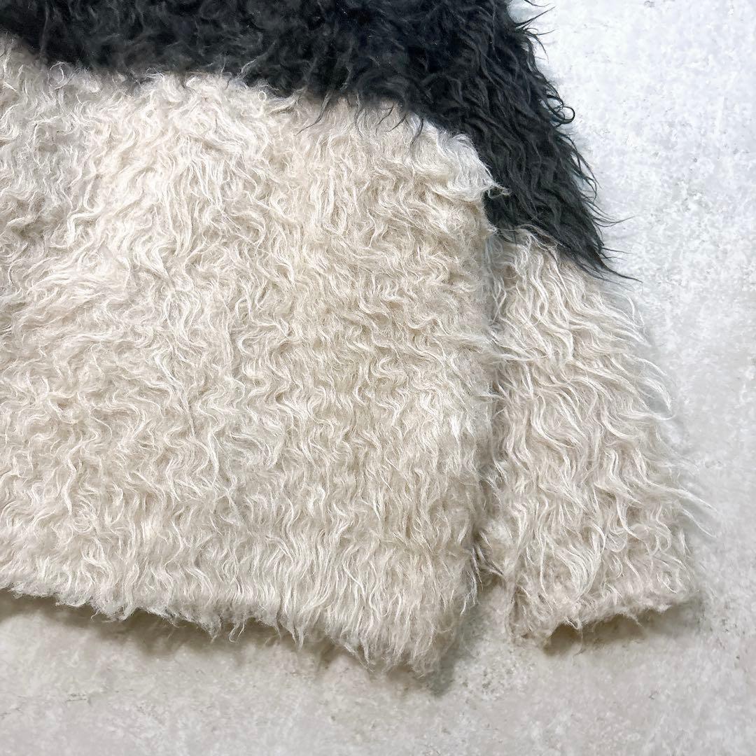 CLANE BI COLOR SHAGGY KNIT CARDIGAN サイズ1
