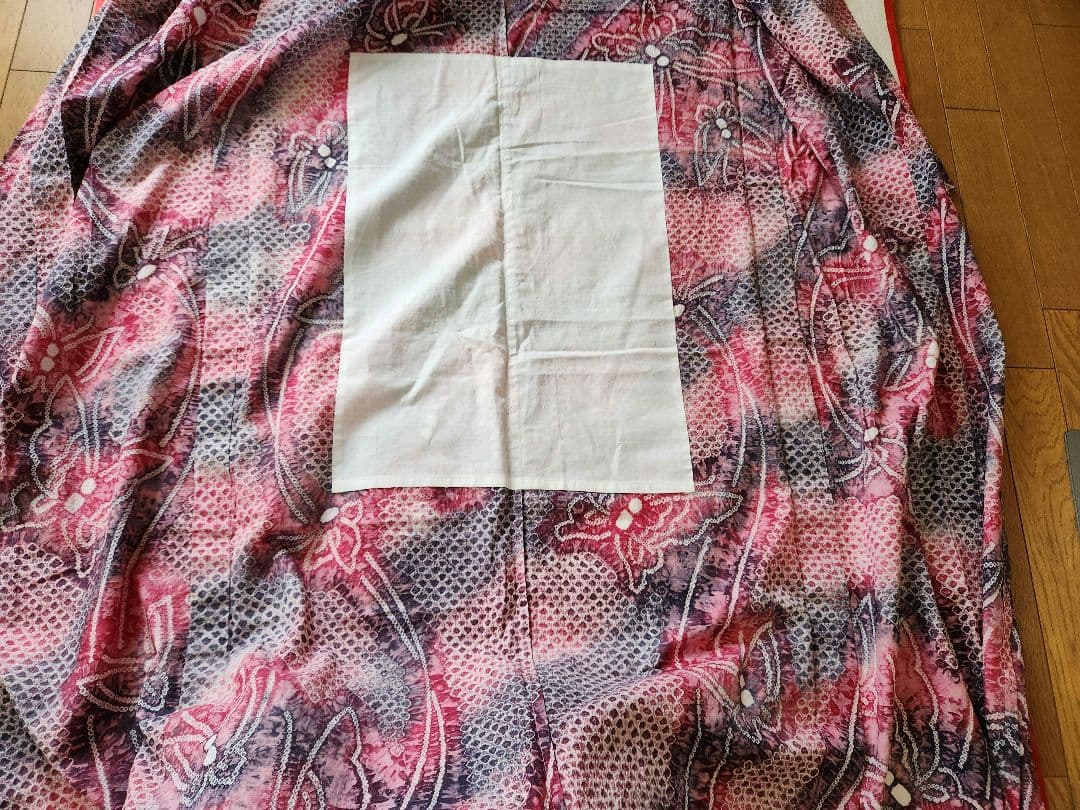 浴衣 綿100% 夏着物 洗える着物 有松絞り風 お出かけ カジュアル 蝶 紫