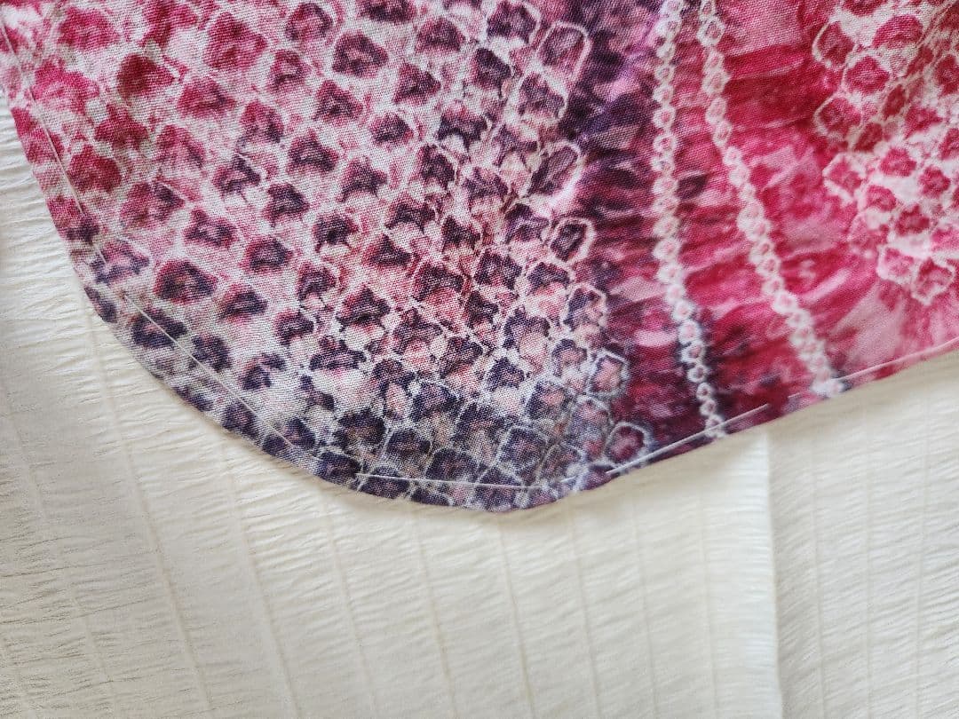 浴衣 綿100% 夏着物 洗える着物 有松絞り風 お出かけ カジュアル 蝶 紫