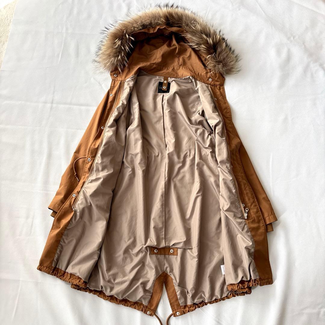 アーバンリサーチ インナーダウン付きモッズコート ジャケット 3way ファー