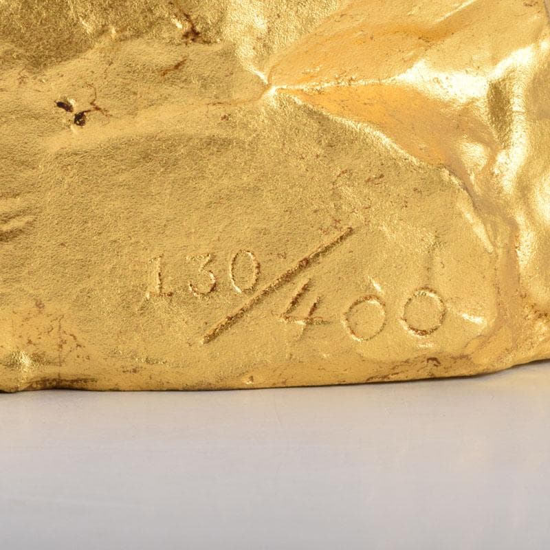 北村治禧作　古銅鍍金　福寿恵比寿像　限定130/400　共箱　M　8589A