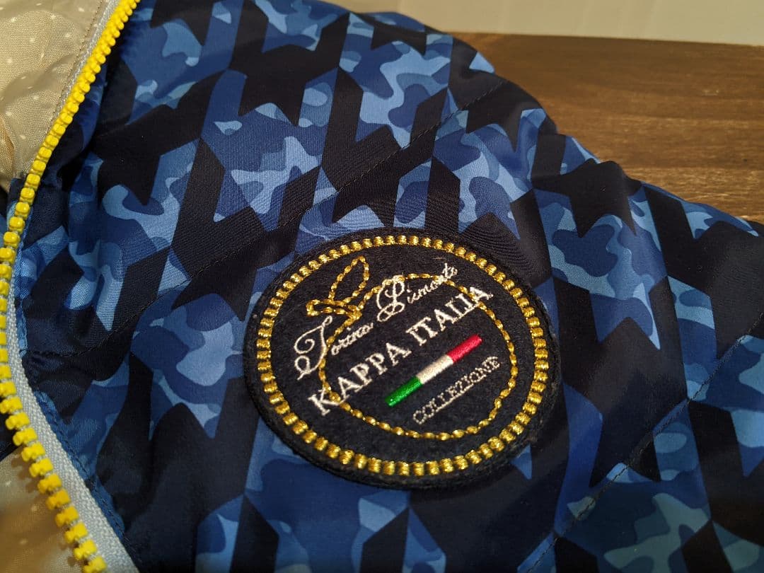 KAPPA GOLF　ダウンベスト　カッパ　総柄　フード　パーカー　ジャケット