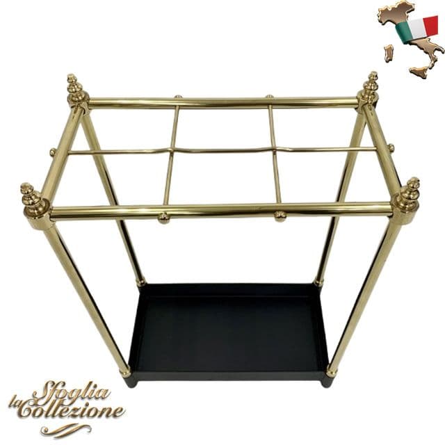 傘立て 金色と黒 イタリア製