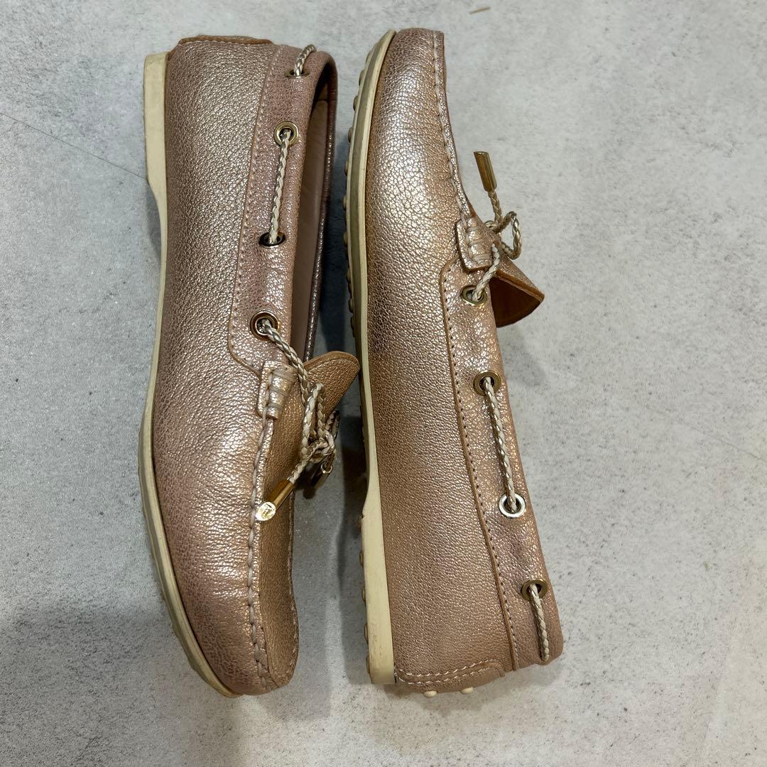 【美品】TOD'S トッズ ゴンミーニ ドライビングシューズ ピンク 38