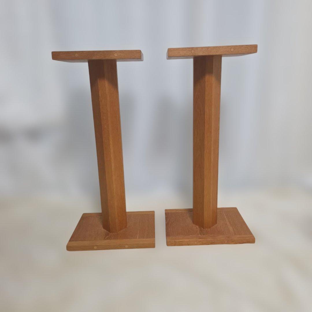 木製スピーカースタンド2個セット