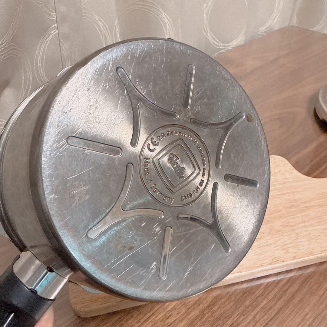 Fissler フィスラー 圧力鍋 2.5L プレミアムシリーズ 蒸し器付き