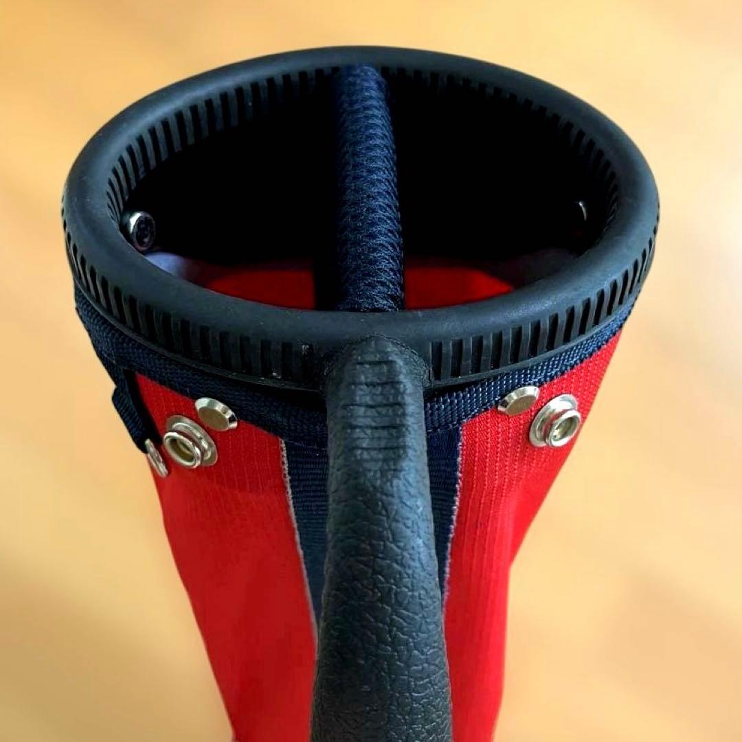 【極美品】トミーヒルフィガー　セルフスタンド　クラブケース　赤　ネイビー　バッグ