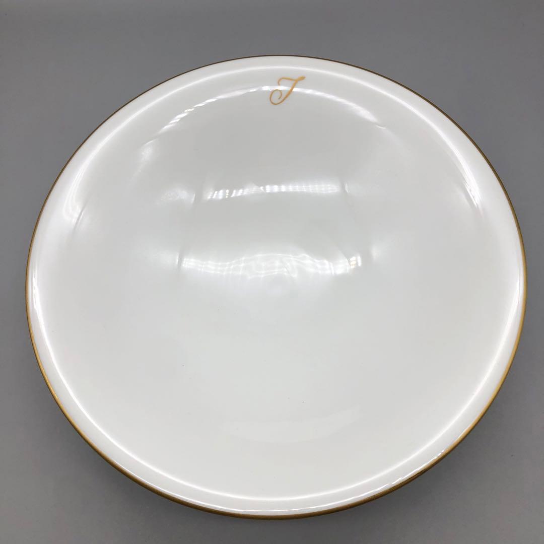 オークラ大倉陶園ゴールドラインイニシャルTカップソーサーボウル高台皿アンティーク