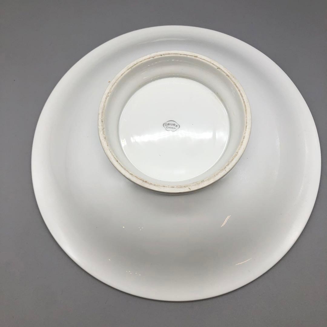オークラ大倉陶園ゴールドラインイニシャルTカップソーサーボウル高台皿アンティーク