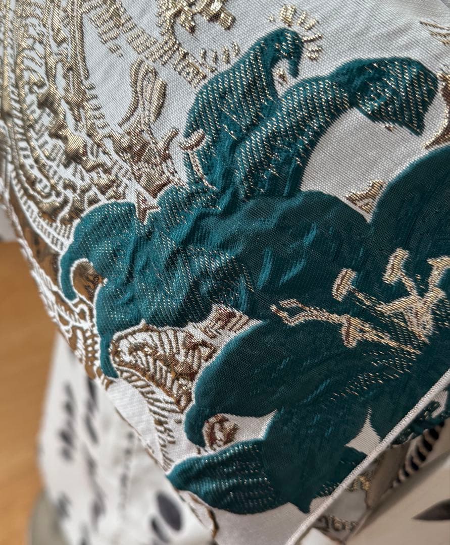 大人兵児帯【シャクヤク紅】【グリーンリリアルプ】のセット