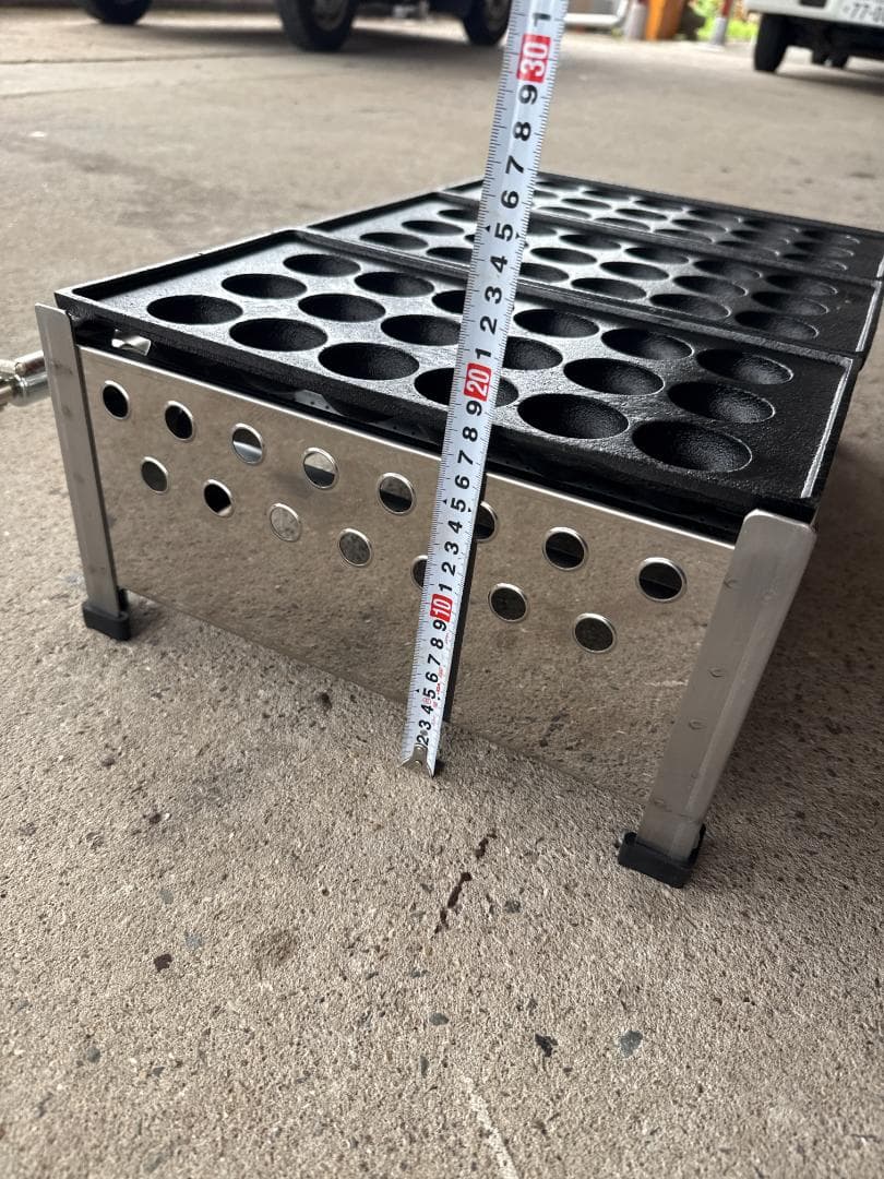 新品　業務用　たこ焼器　3連　大玉　18穴　プロパンガス　イベント　屋台⑴
