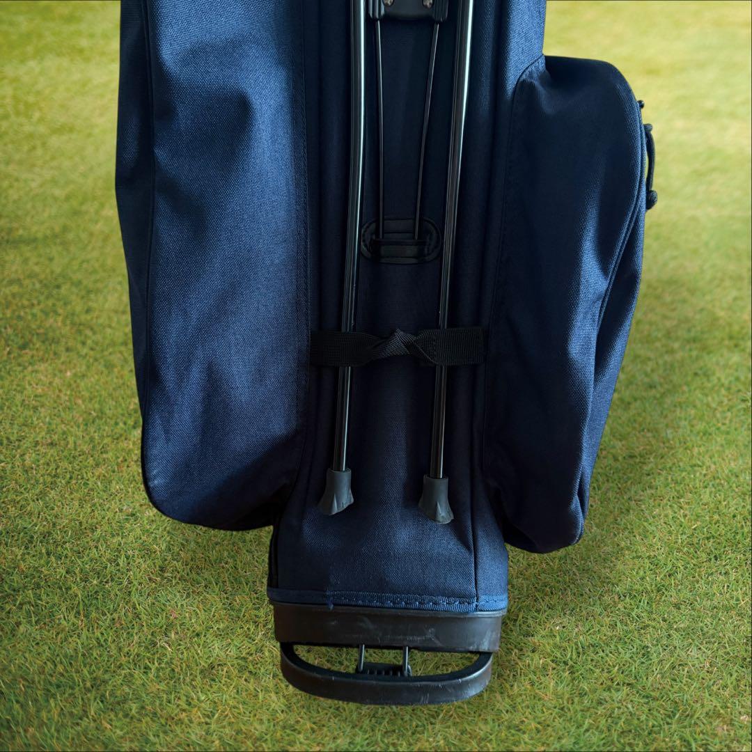 ゼロハリバートン　キャディバッグ　ショルダー式　スタンド式　軽量　紺　ネイビー
