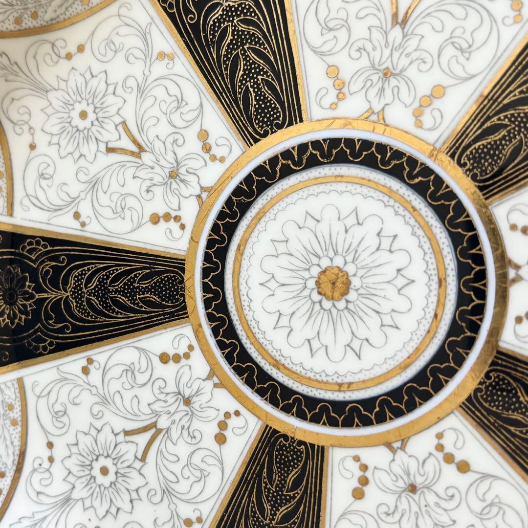 19世紀ヴィクトリア時代、サミュエル・アルコックの金彩プレート【稀少品・美術品】