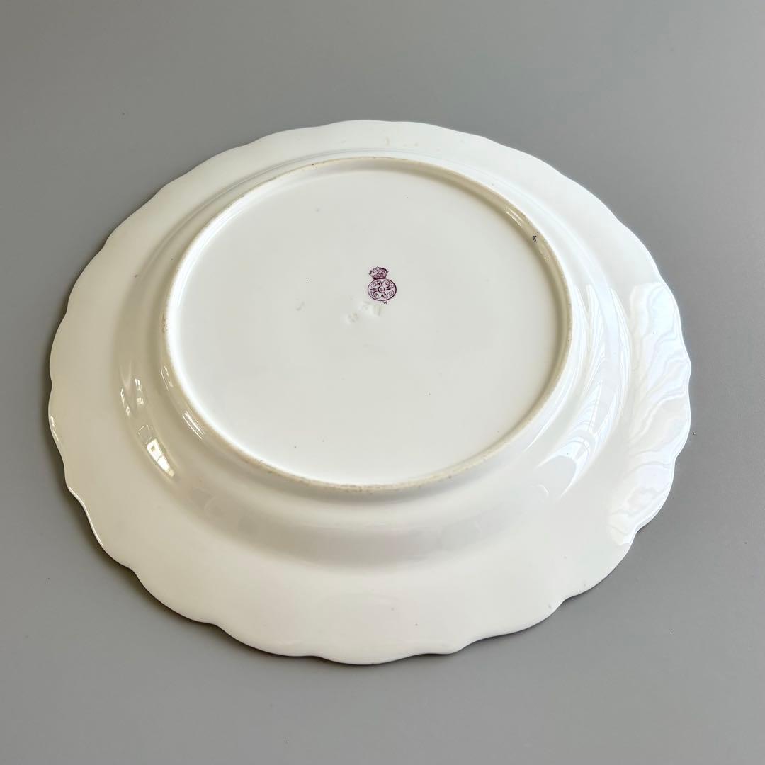 19世紀ヴィクトリア時代、サミュエル・アルコックの金彩プレート【稀少品・美術品】