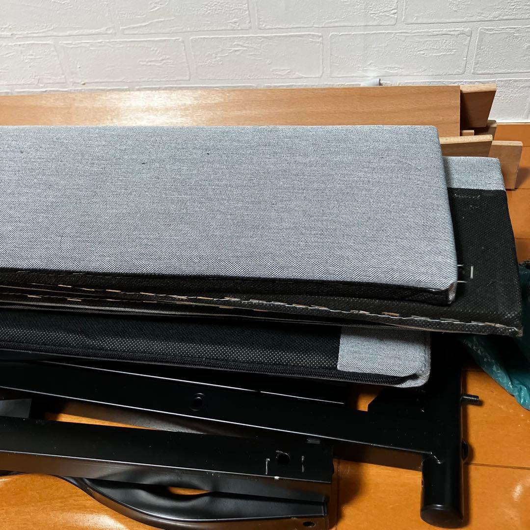 【美品】IKEA ベッドフレーム シングルベッド ライトグレー シンプルおしゃれ