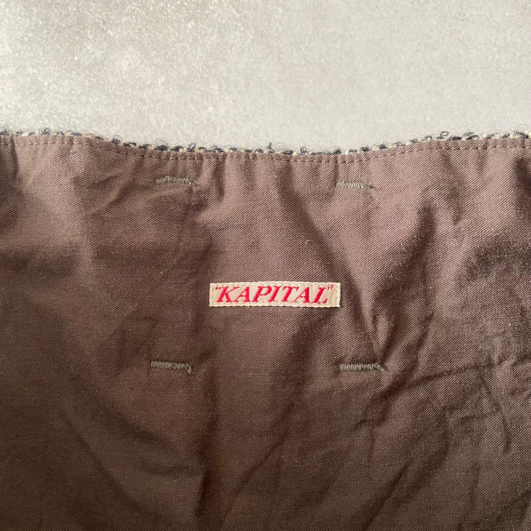 KAPITAL アミッシュパンツ ヘリンボーン ツイル ウール キャピタル 0