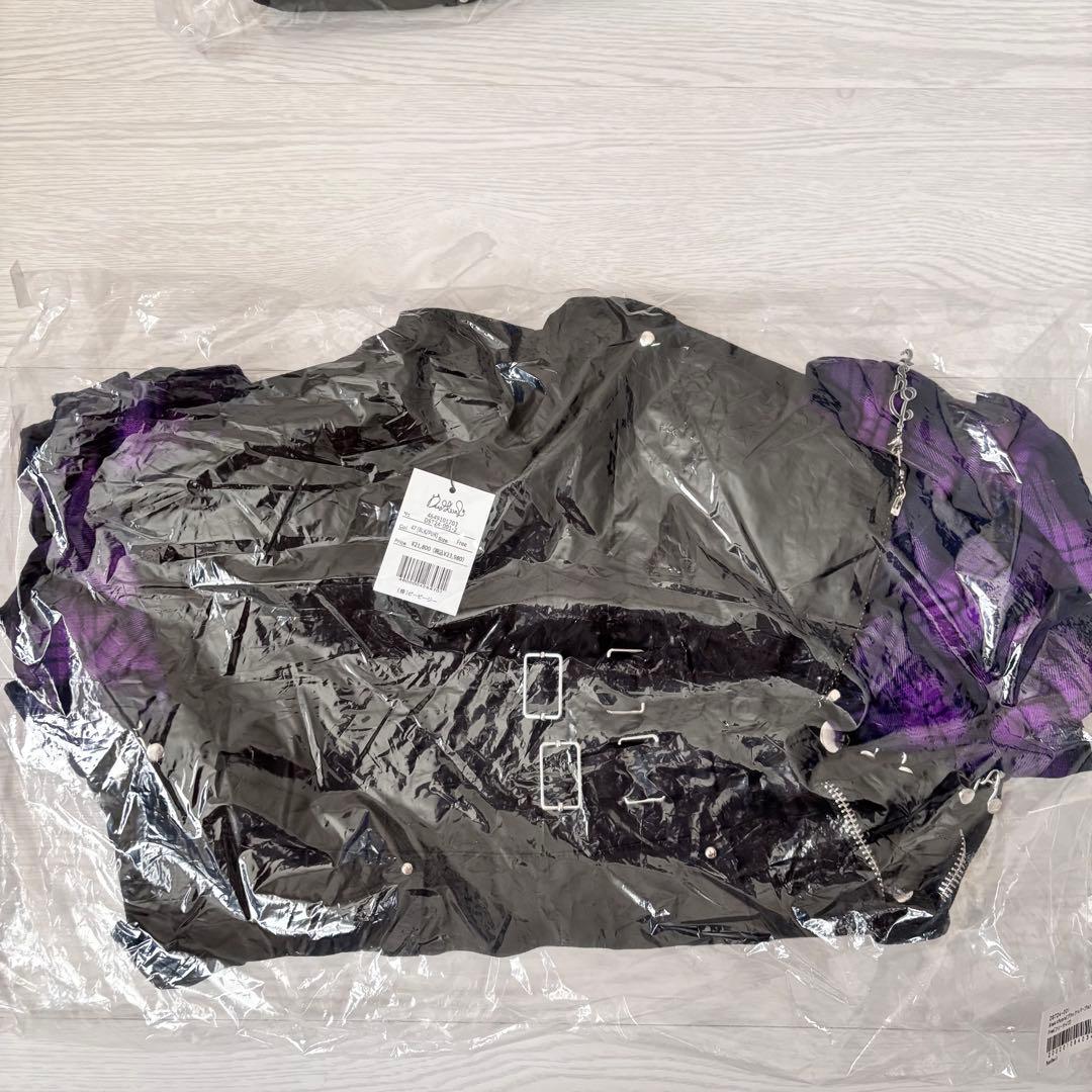 DustDevil ダストデビル チェックフリルオールインワンピース パープル