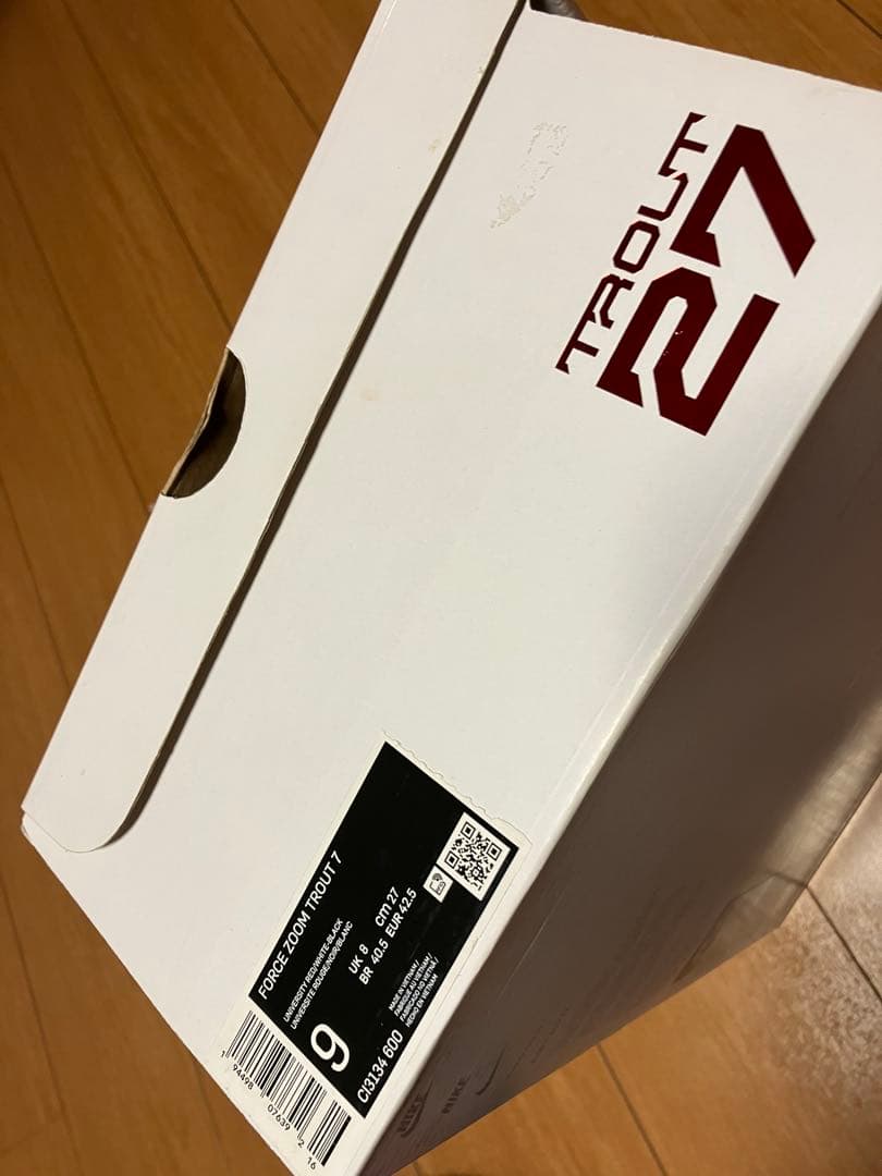 美品！レア！希少！ Nike ナイキ トラウト7 野球スパイク レッド 27cm