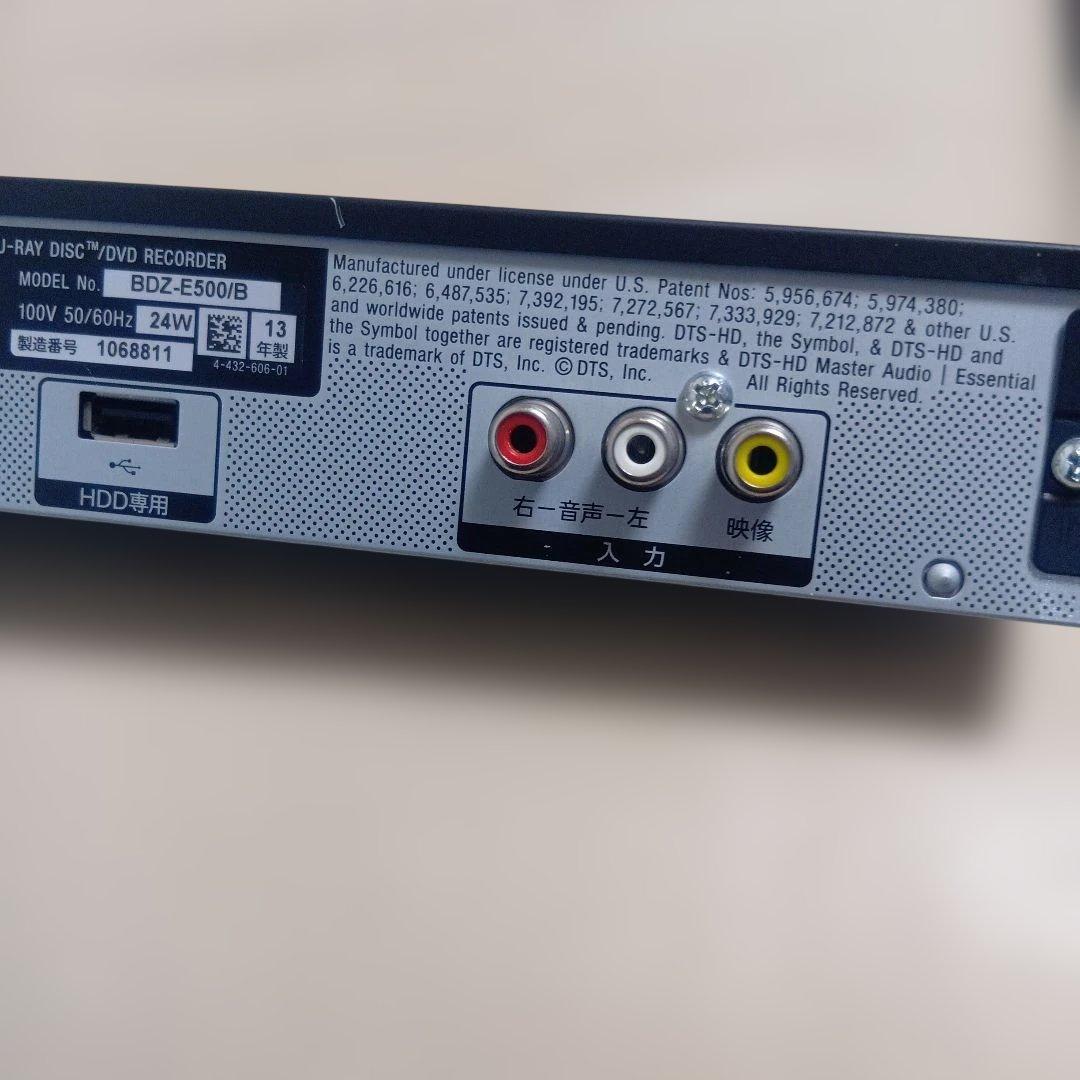 SONY Blu-rayレコーダー BDZ−E500 【良品】